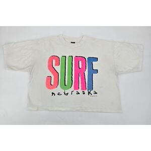 Vintage 1989 Surf Nebraska T-Shirt White House Tag USA